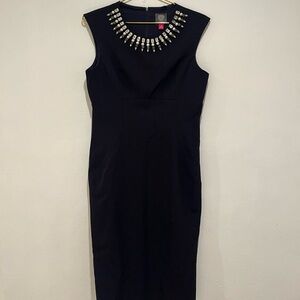 Vince Camuto Women’s Navy Sheath Dress Size 8